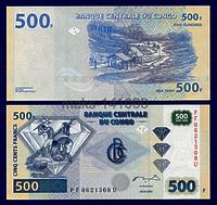 Конго 500 франков 2002 год ПРЕСС