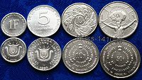 Набор монет Бурунди (4 монеты)  1980 - 2011 годы, 1, 5, 10 и 50 франков