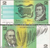 Австралия  2 доллара 1985 г. UNC