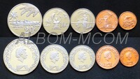 Токелау 2012г. Набор 5 монет 1, 2, 5, 10, 20 центов. UNC