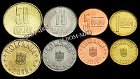 Румыния 2018г. 4 монеты. UNC