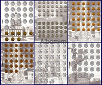 Комплект разделителей для коллекции разменных монет России с 1997г