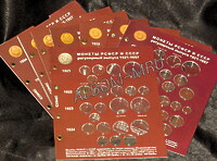 Комплект капсульных листов формата Optima под погодовку разменных монет СССР 1921-1957г. ( 9 капсульных листов)