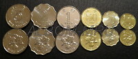 Гонконг набор 6 монет 1997-2015г. Возвращение в Китай. UNC