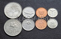 Малайзия набор 4 монеты 2000-2010г. Музыкальные инструменты.