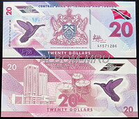 Тринидад и Тобаго 20 долларов 2020г (2021)г. Полимер. Пресс. UNC.