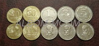 Таджикистан полный набор из 5 монет.  20, 50 дирам, 1, 3, 5 сомони 2023г. UNC