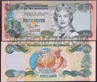 Багамские острова (Багамы) 1/2 доллара (50 центов) 2001 год. UNC
