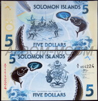Соломоновы острова 5 долларов 2022 год.  UNC. Пресс