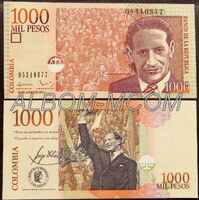 Колумбия 1000 песо 2011 год. Пресс. UNC