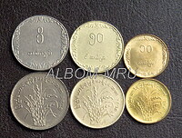 Мьянма (Бирма) набор 3 монеты 1975-1986г. ФАО Рис. UNC