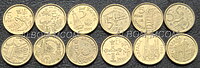 Испания 5 песет 1993-1999г. Набор 6 монет.