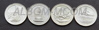 Комплект монет 25 центов США 2010 год. "Парки США" (5шт)