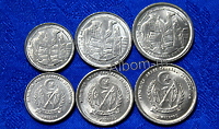 Западная Сахара. Сахарави. Набор 3 монеты 1, 2, 5 песет.