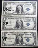 США 1 доллар 1957 год. Серебряный Сертификат. 