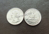 США 25 центов  1994-95 года. AUNC