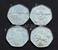 Гибралтар 50 пенсов.  2025-2026 год. UNC.